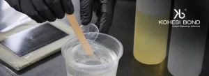 Two-component epoxy adhesive mixing process for industrial bonding applications